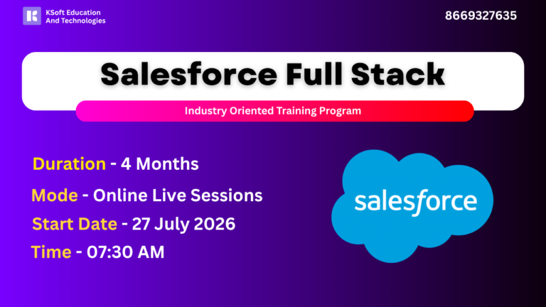 Salesforce Training – 27 July 2026, 07:30 AM