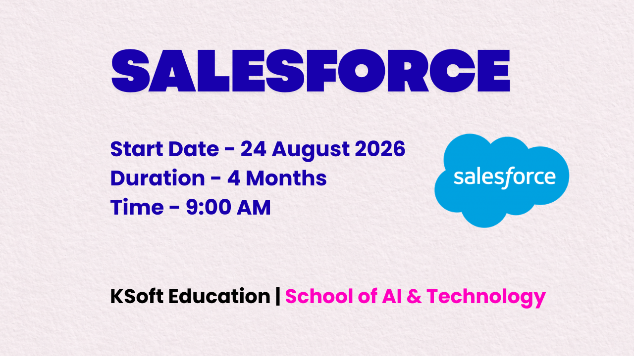 Salesforce Training – 24 August 2026, 09:00 AM
